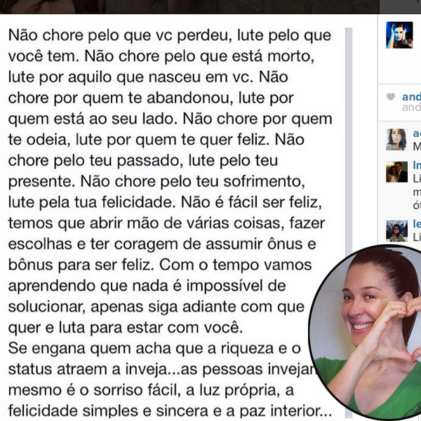 Claudia Raia manda mensagem de Páscoa para as famílias brasileiras
