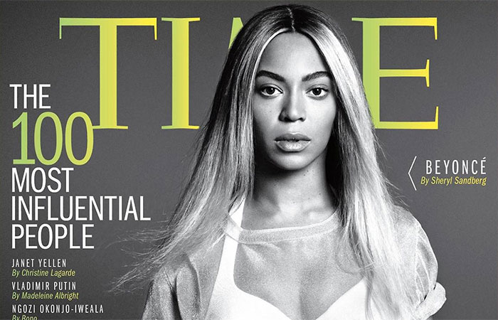 Beyoncé é nomeada uma das pessoas mais influentes pela revista Time