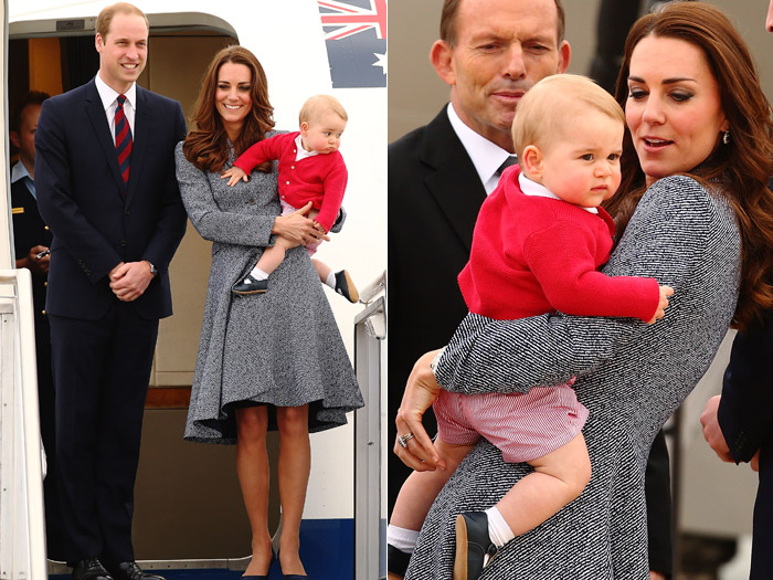 Príncipe George rouba a cena ao deixar a Austrália