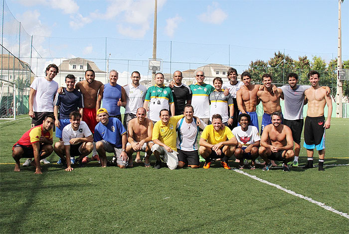 Seleção Brasileira de Artistas começa os treinos para mundial de futebol na Rússica