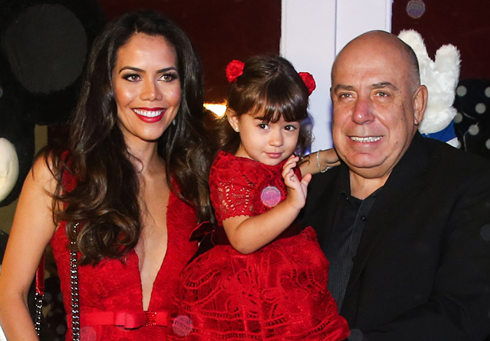 Daniela Albuquerque e Amilcare Dallevo Jr no aniversário de 2 anos da filha Alice