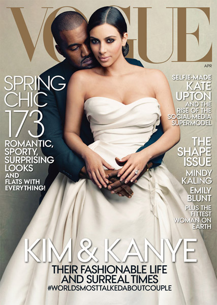 Vogue com Kim Kardashian e Kanye West deve bater recorde de vendas