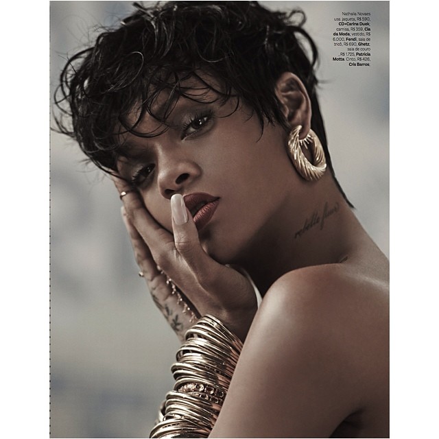 Veja mais fotos do ensaio de Rihanna para a Vogue