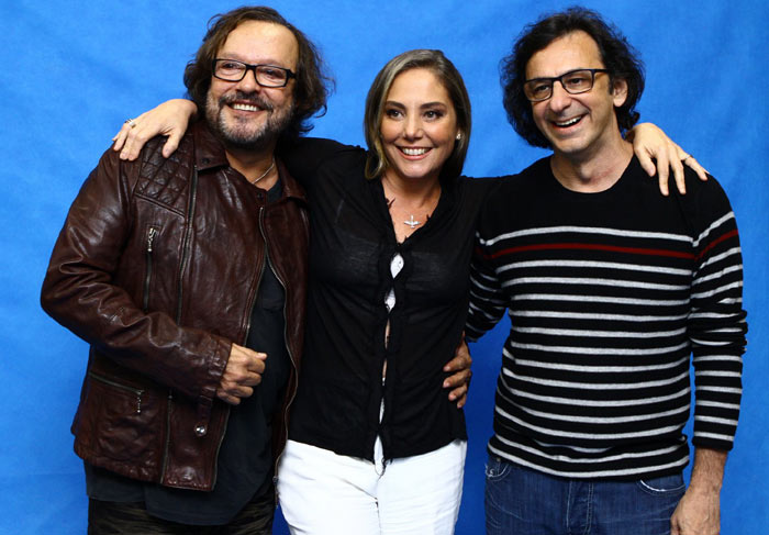 Heloísa Périssé com Wolf Maya e Carlos Araújo