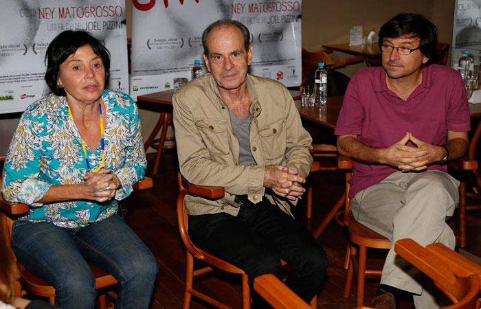 Ney Matogrosso participa de coletiva de imprensa do documentário Olho Nu