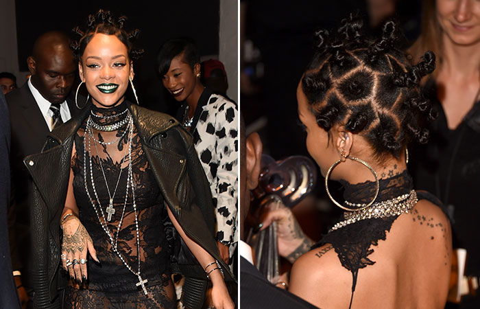  Rihanna apostou em penteado excêntrico no iHeart Music Awards
