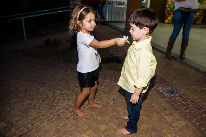 Maria Sophia brincou com alguns amiguinhos