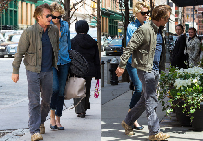  Charlize Theron e Sean Penn fazem passeio romântico por Nova York