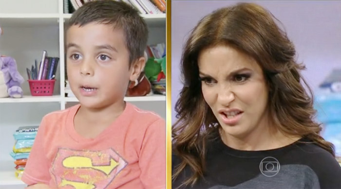  Ivete se emociona com declaração do filho, Marcelo, no Domingão do Faustão