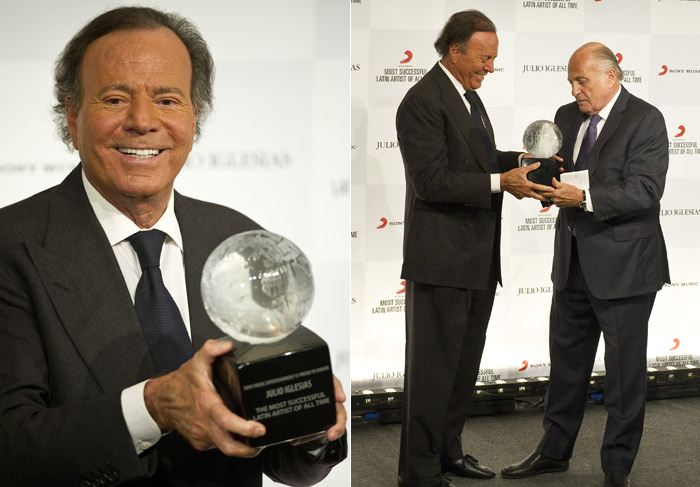 Julio Iglesias recebe prêmio de Melhor Artista Latino de Todos os Tempos