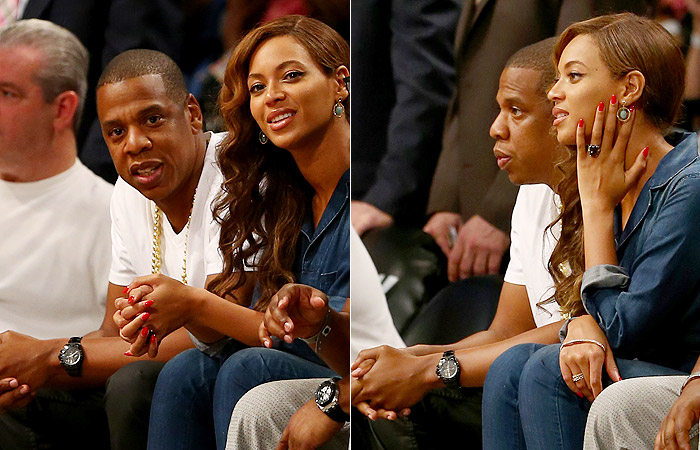 Depois de escândalo, Beyoncé se diverte em jogo de basquete com Jay-Z