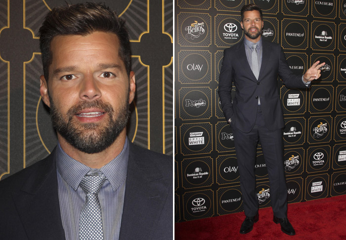 Ricky Martin chega cheio de estilo a festa da People Em Español em Nova York