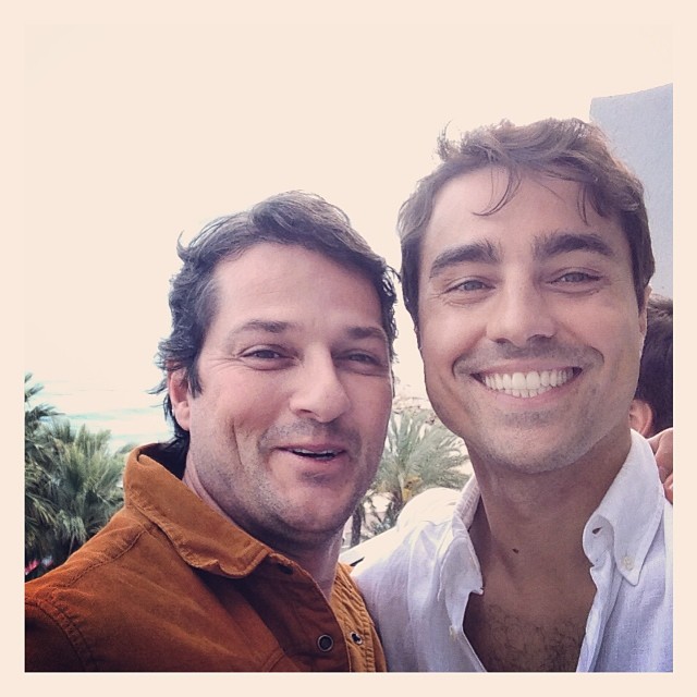 Ricardo Pereira e Marcelo Serrado curtem Festival de Cannes juntos