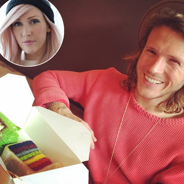 Ellie Goulding toma café com Dougie Poynter, do McFly