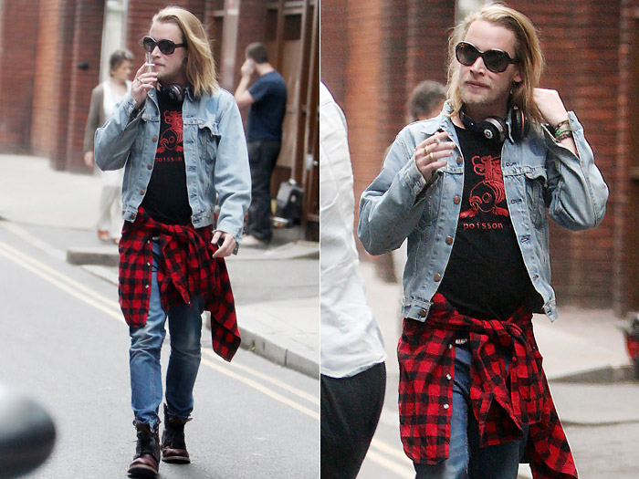 Macaulay Culkin circula irreconhecível pelas ruas de Londres