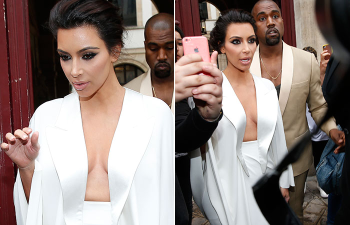  Kim Kardashian abusa do decote 