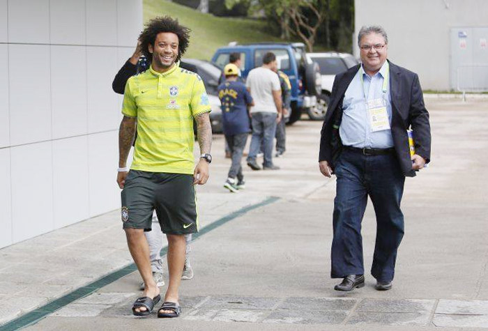 Marcelo chega à Granja Comary