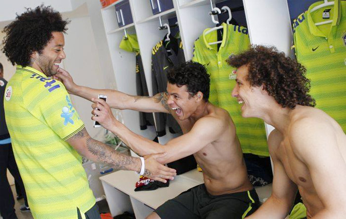 Marcelo, Thiago Silva e David Luiz