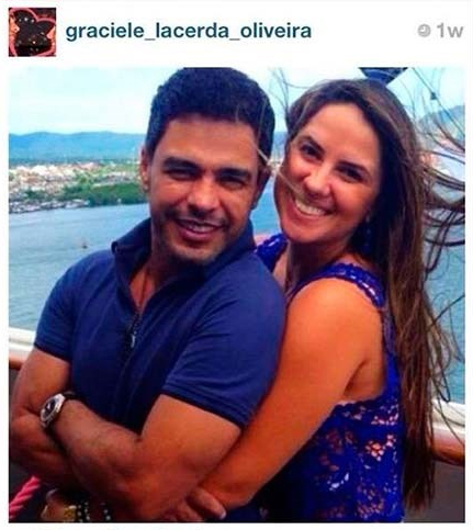 Zezé Di Camargo assume namoro com Graciele Lacerda