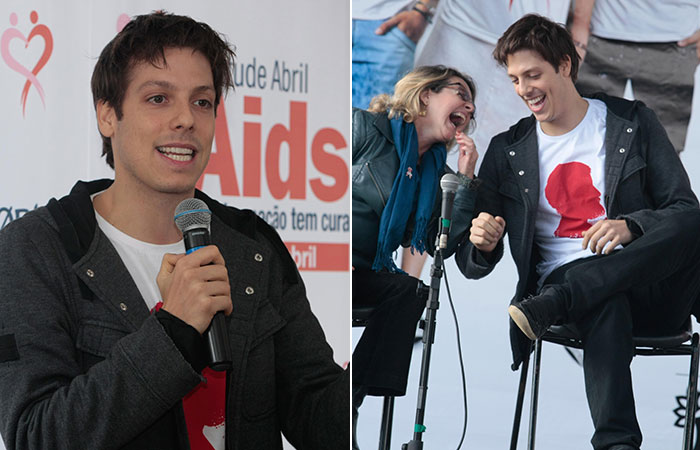  Fábio Porchat marca presença em evento para conscientização sobre a AIDS