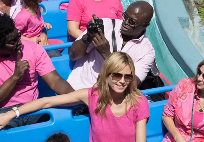 Mesmo separados, Seal e Heidi Klum vão a Disney junto com os filhos