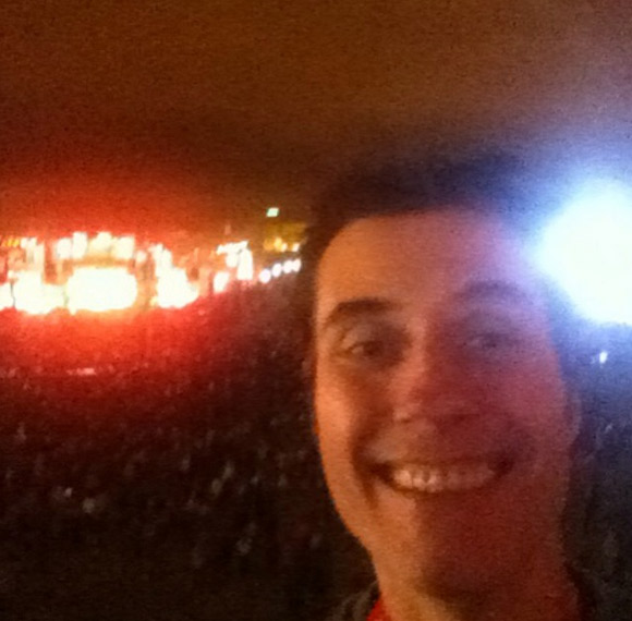 Dinho Ouro Preto curte show do Rolling Stones no Rock In Rio Lisboa