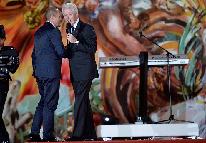 Bill Clinton no Life Ball, em Viena