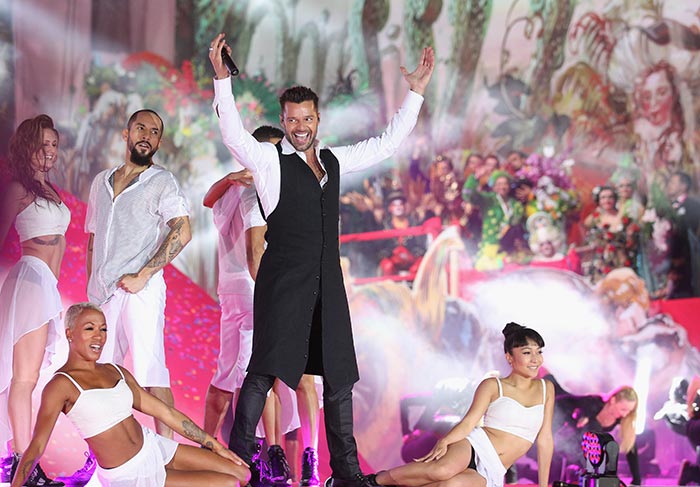 Ricky Martin no show do Life Ball, em Viena