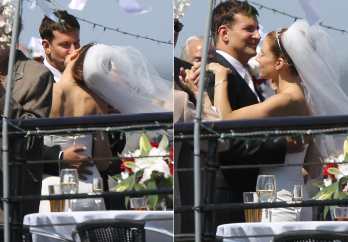 Bradley Cooper é visto aos beijos com Sienna Miller