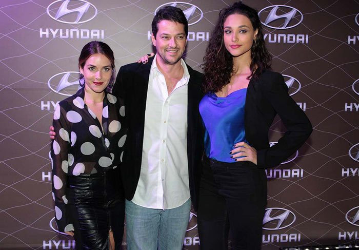 Monique Alfradique, Marcelo Serrado e Débora Nascimento