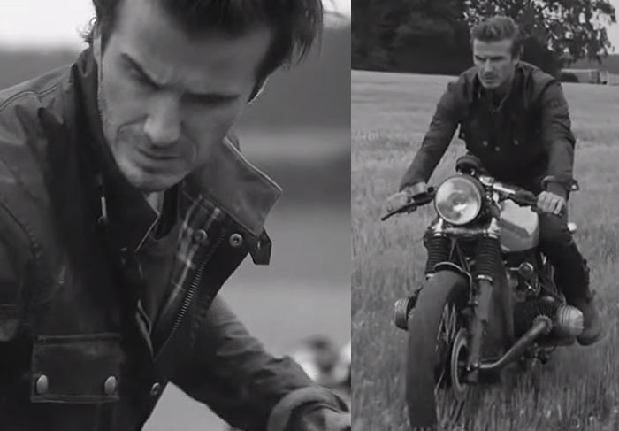 David Beckham lança coleção de jaquetas para motoqueiros