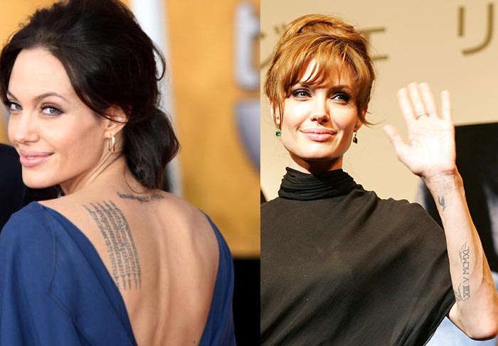 Ara Filhos de Angelina Jolie e Brad Pitt amam as tatuagens da mãe