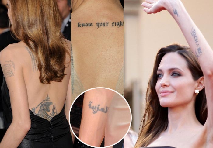 Ara Filhos de Angelina Jolie e Brad Pitt amam as tatuagens da mãe