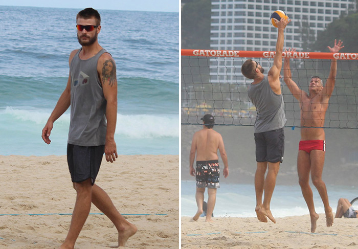  Rodrigo Hilbert arrasa no vôlei de praia, no Rio de Janeiro