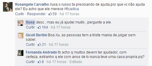 Fãs pedem para Xuxa ajudar Russo: “Já ajudei demais”