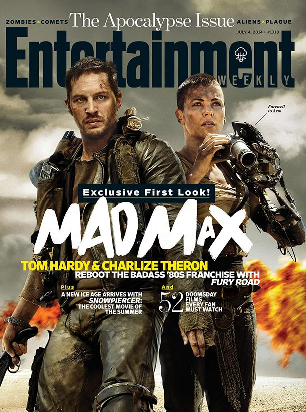 Charlize Theron e Tom Hardy estampam capa de revista americana