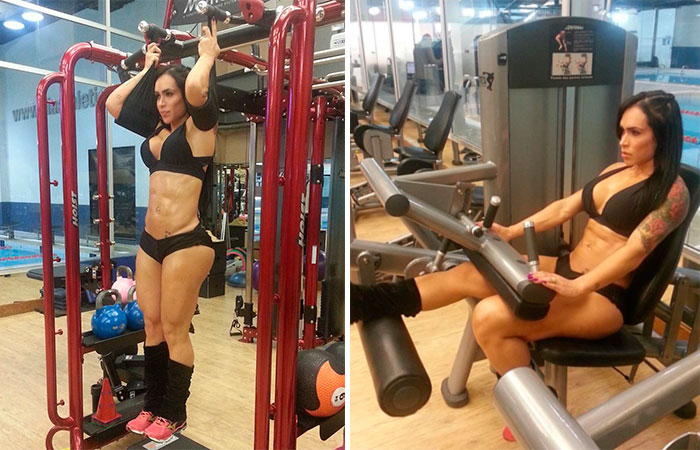 JU Fabi Frota grava seu segunda dvd fitness