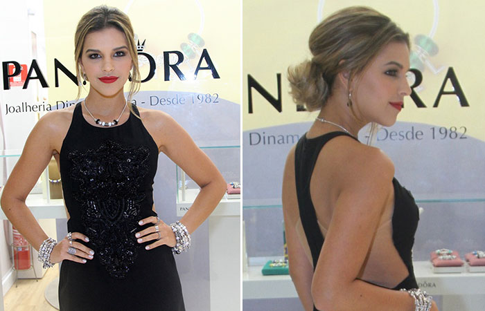 Mariana Rios dá show de elegância em inauguração de joalheria