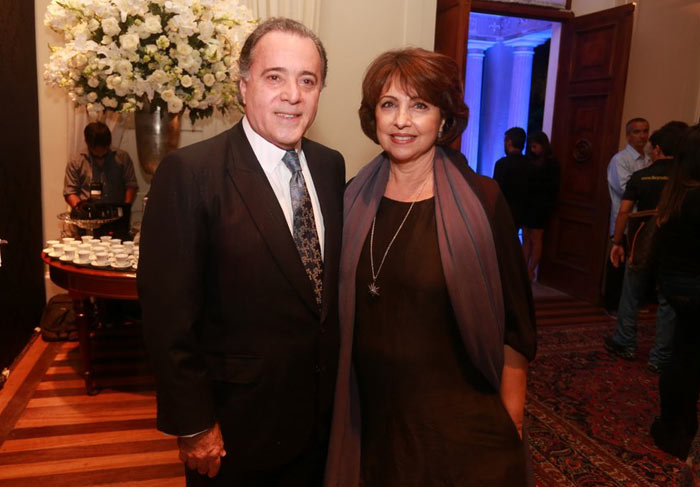 Tony Ramos e a esposa