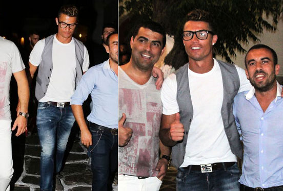 Cristiano Ronaldo curte férias e farra com amigos, em Mykonos, na Grécia