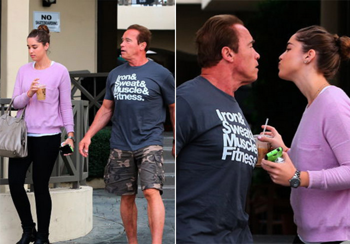 Arnold Schwarzenegger circula com seu jipe enorme por Los Angeles