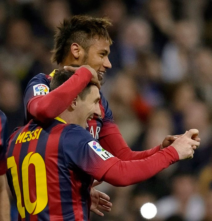 Messi publica mensagem de apoio para Neymar, seu colega no Barcelona