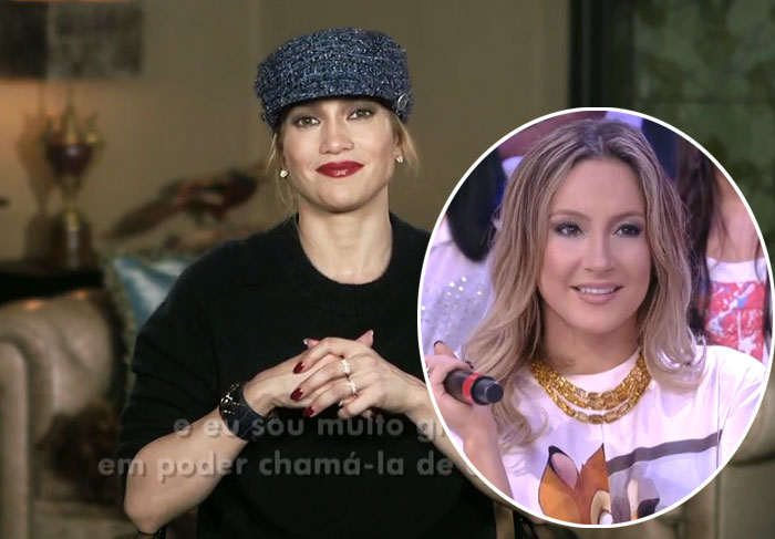 Claudia Leitte se emociona com recado de Jennifer Lopez