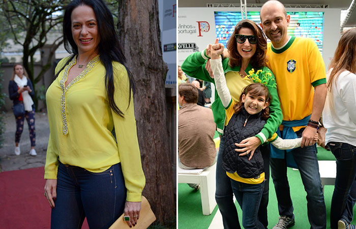 Gabriela Pugliesi e mais famosos assistem jogo do Brasil no Consulado de Portugal