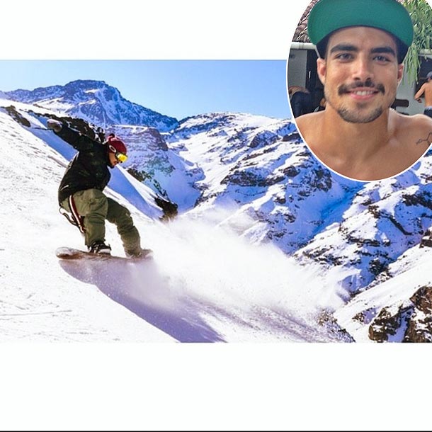 Caio Castro fala sobre acidente de esqui: 'Somos destrutíveis'