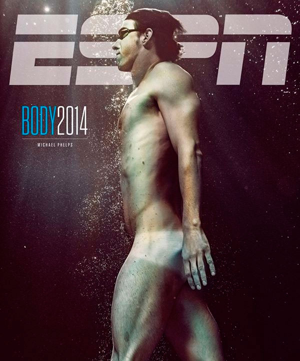 Michael Phelps e Venus Williams posam nus para revista