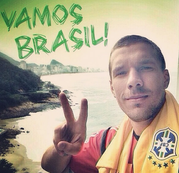 Lukas Podolski revela que está torcendo pelo Brasil 