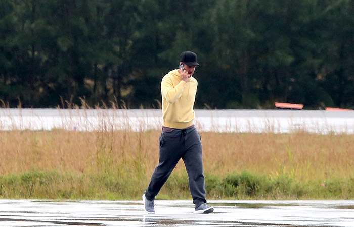 David Beckham decola de aeroporto no Rio a bordo de um jatinho