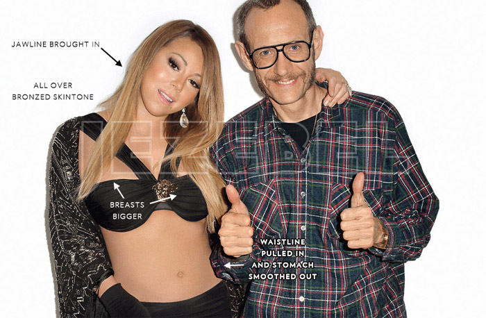Fotos de Mariah Carey sem photoshop são publicadas na rede