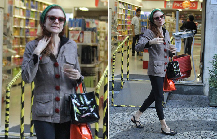 A Maria Eduarda de Carvalho faz compras no Rio de Janeiro 